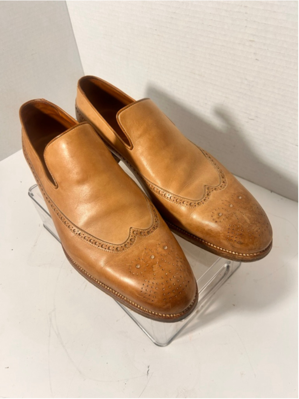 Men's Saint Crispin's Tan Leather Loafers & Slip-Ons 9.5 Quiet Luxury